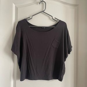 DARK GREY CROP TOP